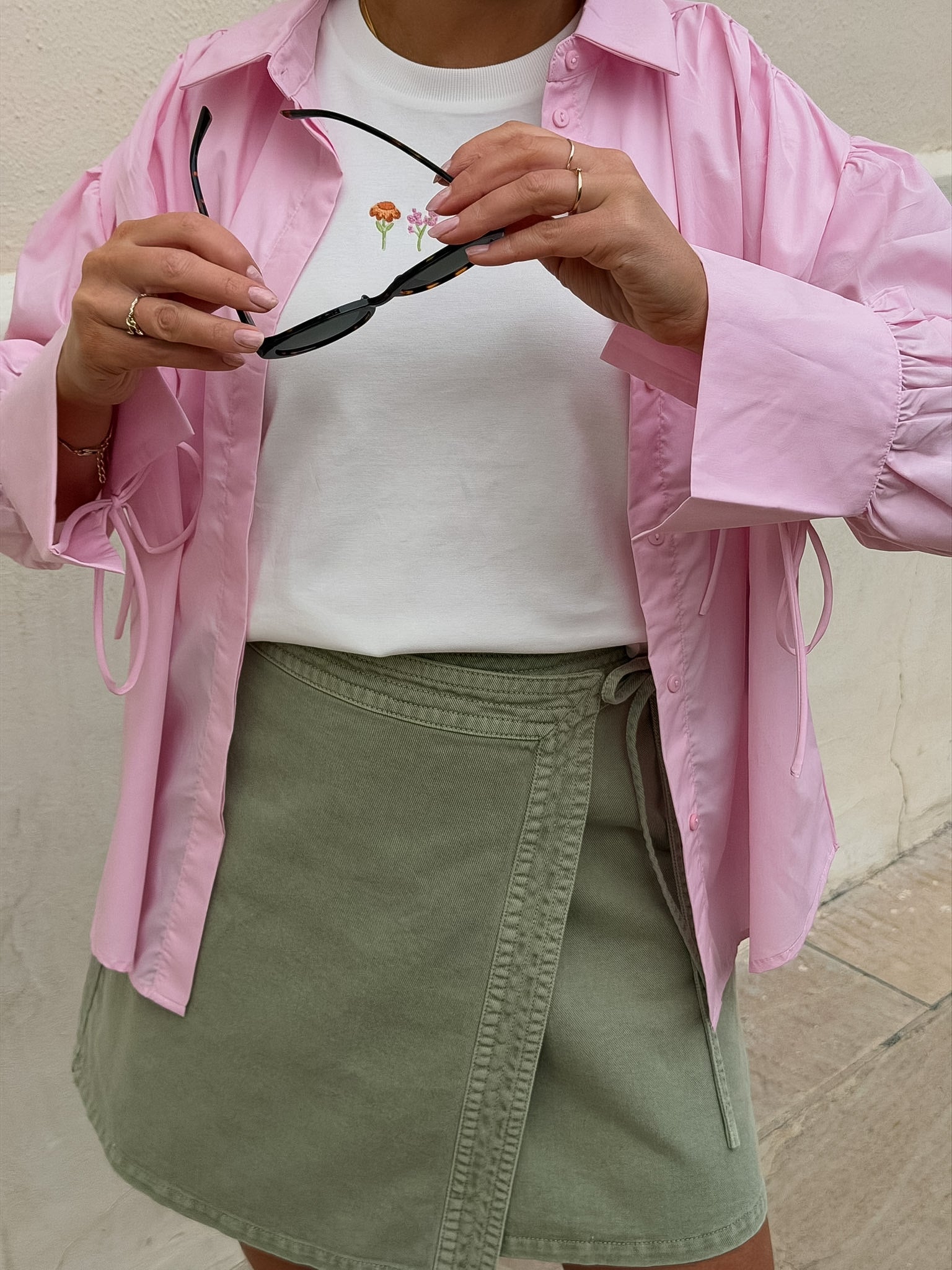 VMLIZA Short Skirt - Laurel Wreath